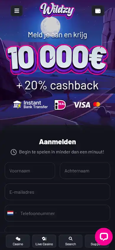 Wildzy.io Casino screenshot 4