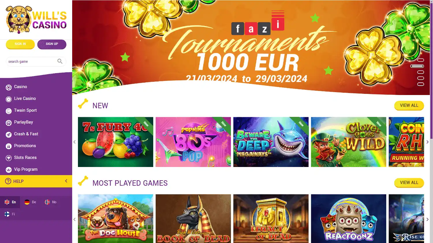 Will's Casino screenshot 1