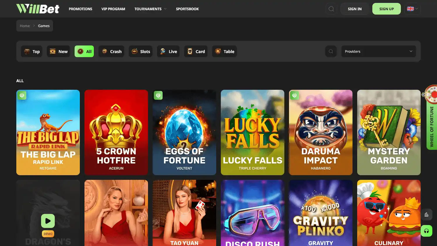 WillBet Casino screenshot 2