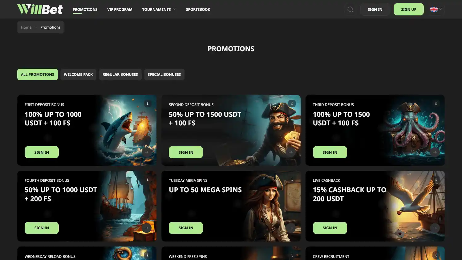 WillBet Casino screenshot 3