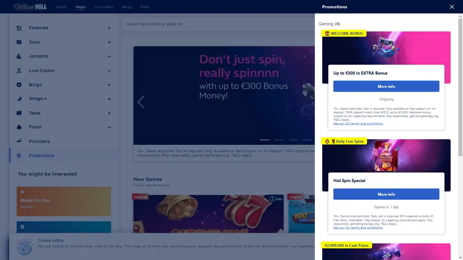 William Hill Casino screenshot 3