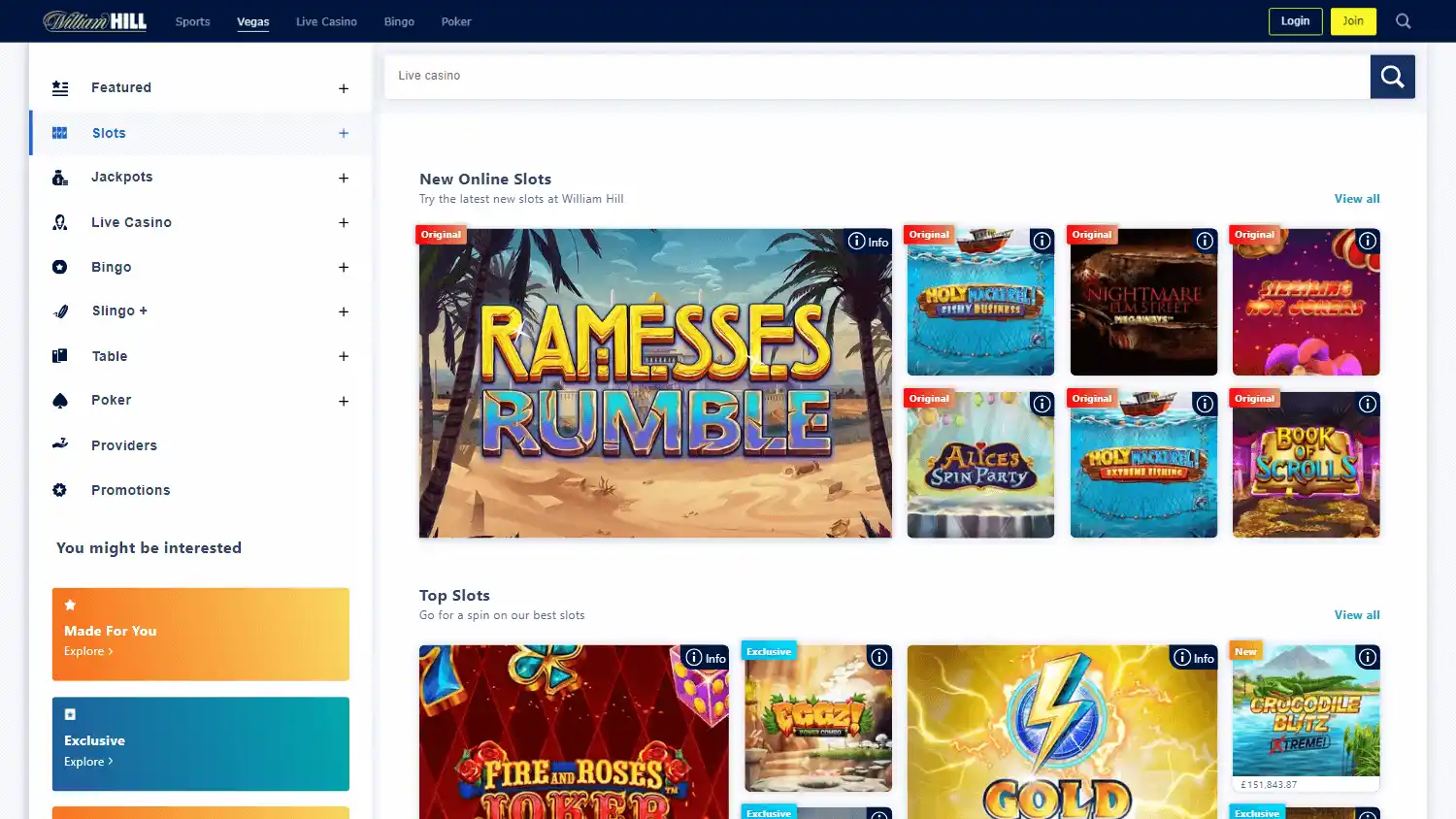 William Hill Casino screenshot 3