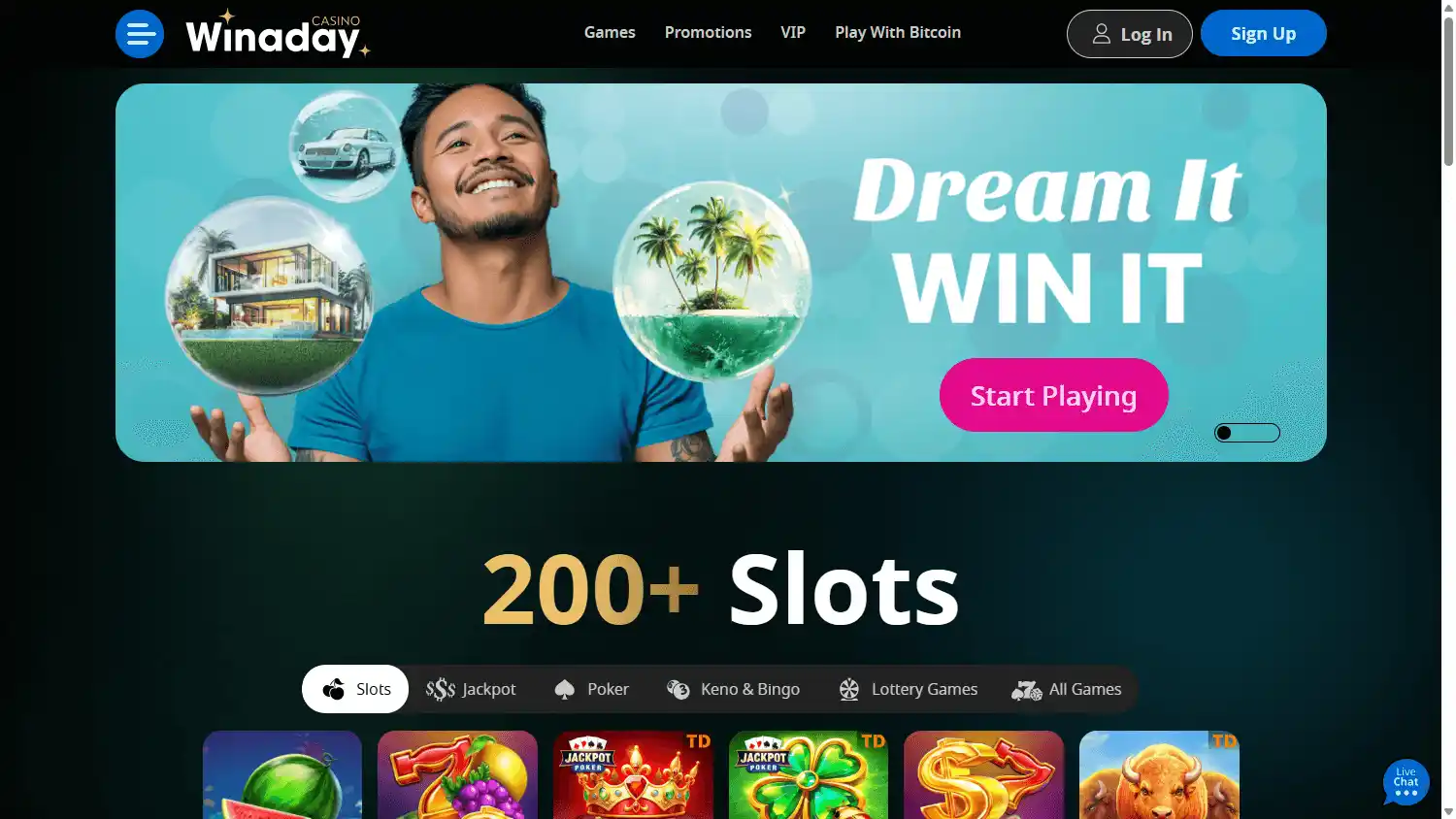 Winaday Casino screenshot 1