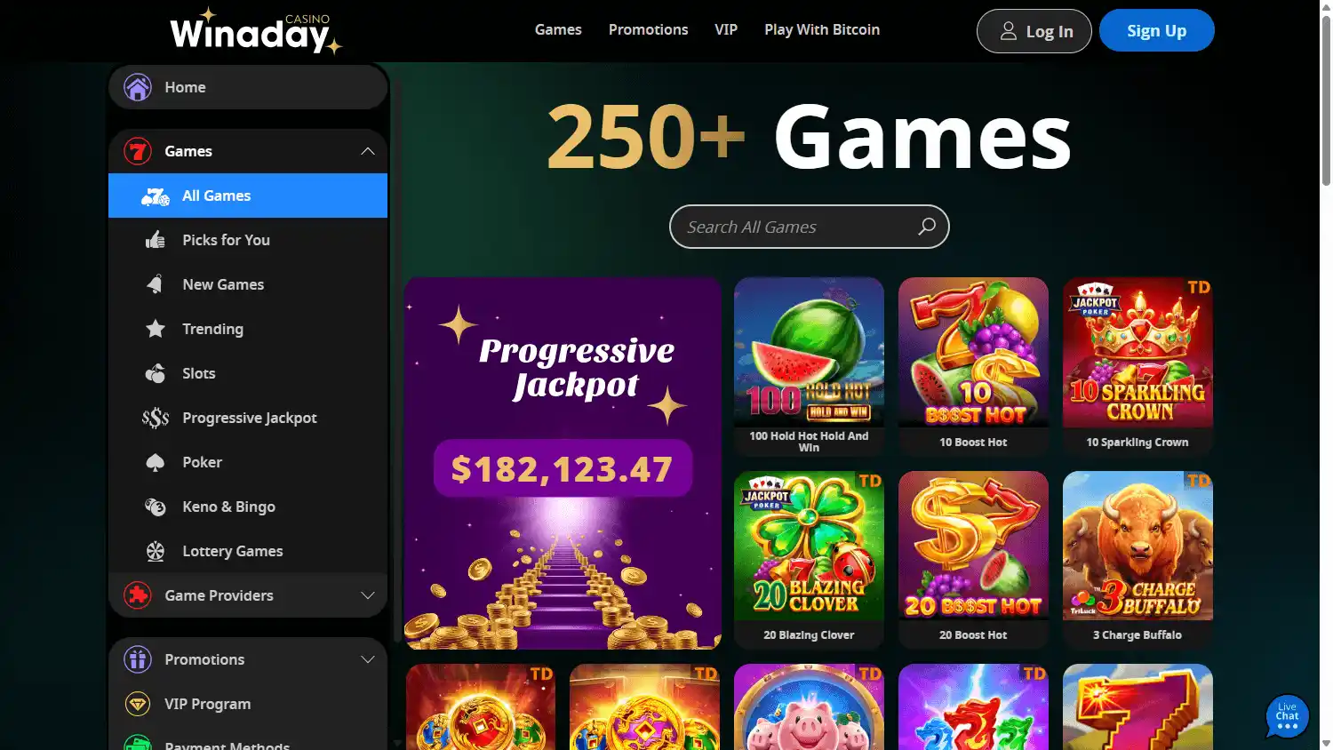 Winaday Casino screenshot 2