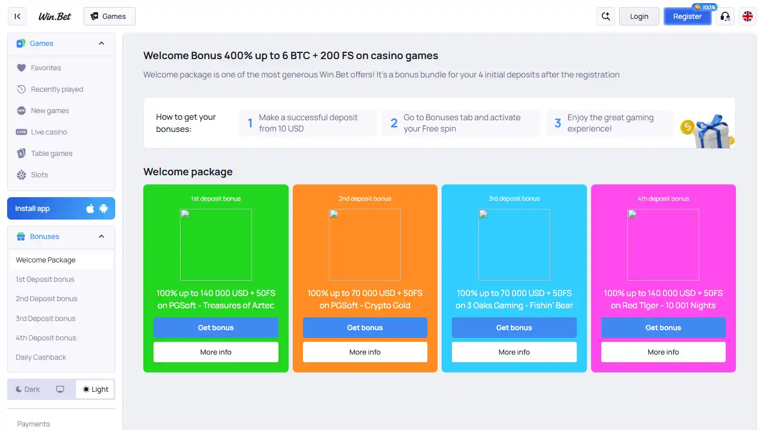 Win.Bet Casino screenshot 3