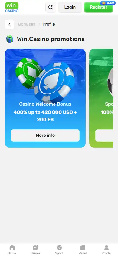 Win Casino screenshot 6
