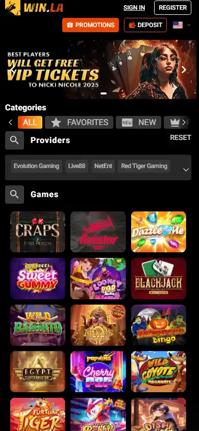 Win.la Casino screenshot 5