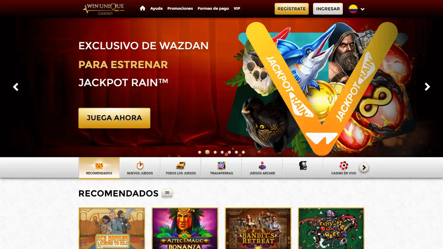 Win Unique Casino screenshot 1