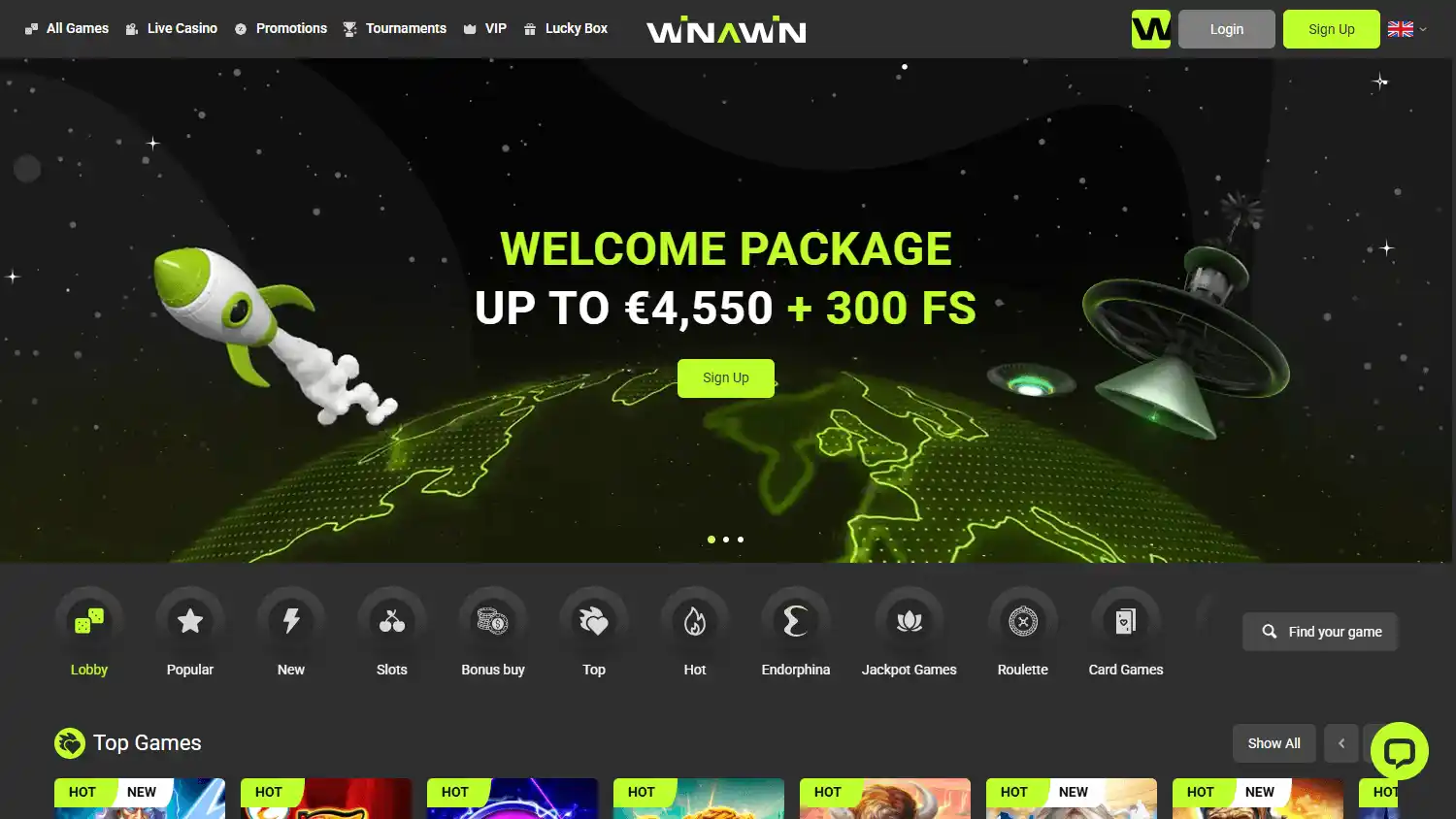 Winawin Casino screenshot 1