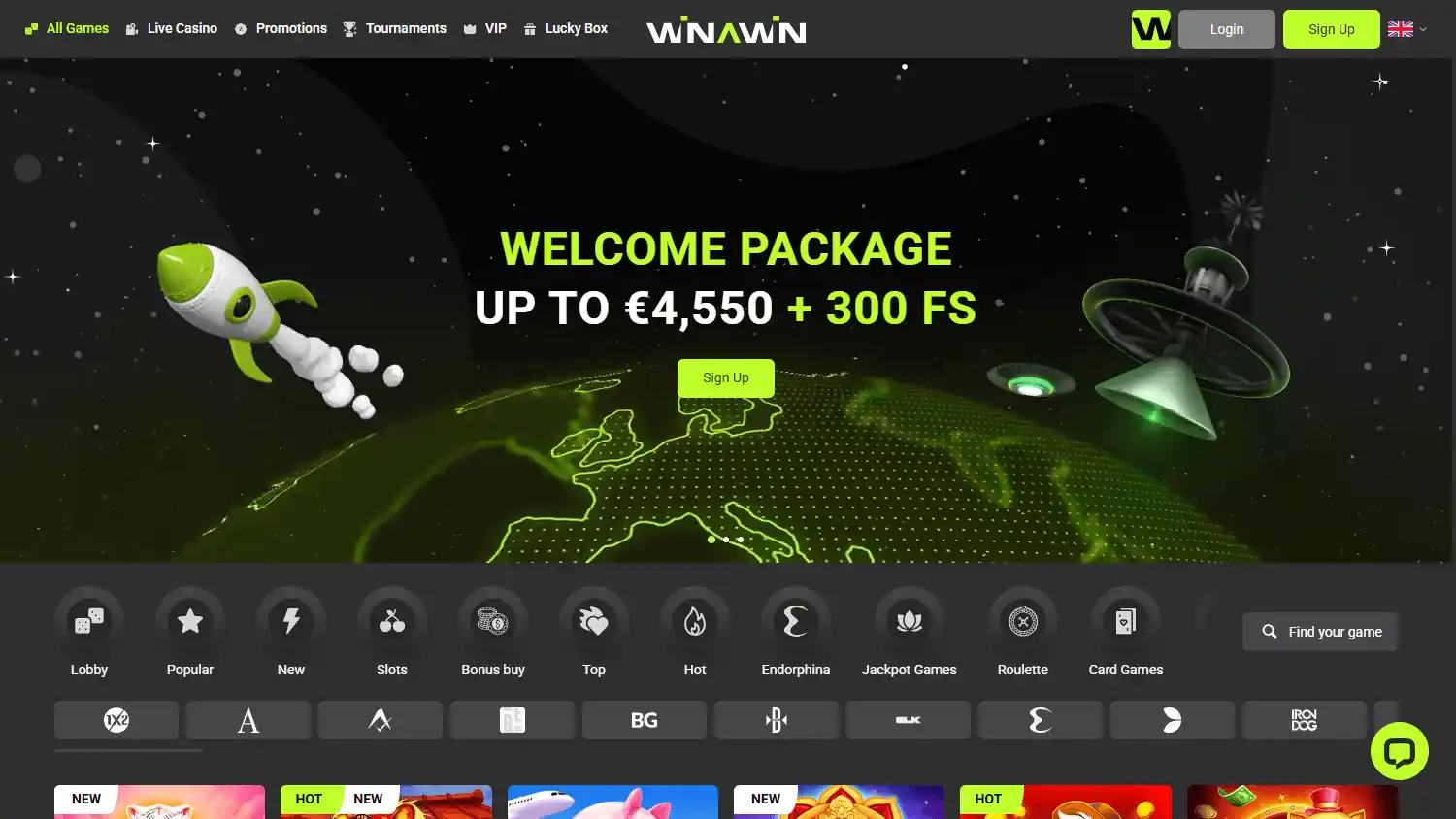 Winawin Casino screenshot 2
