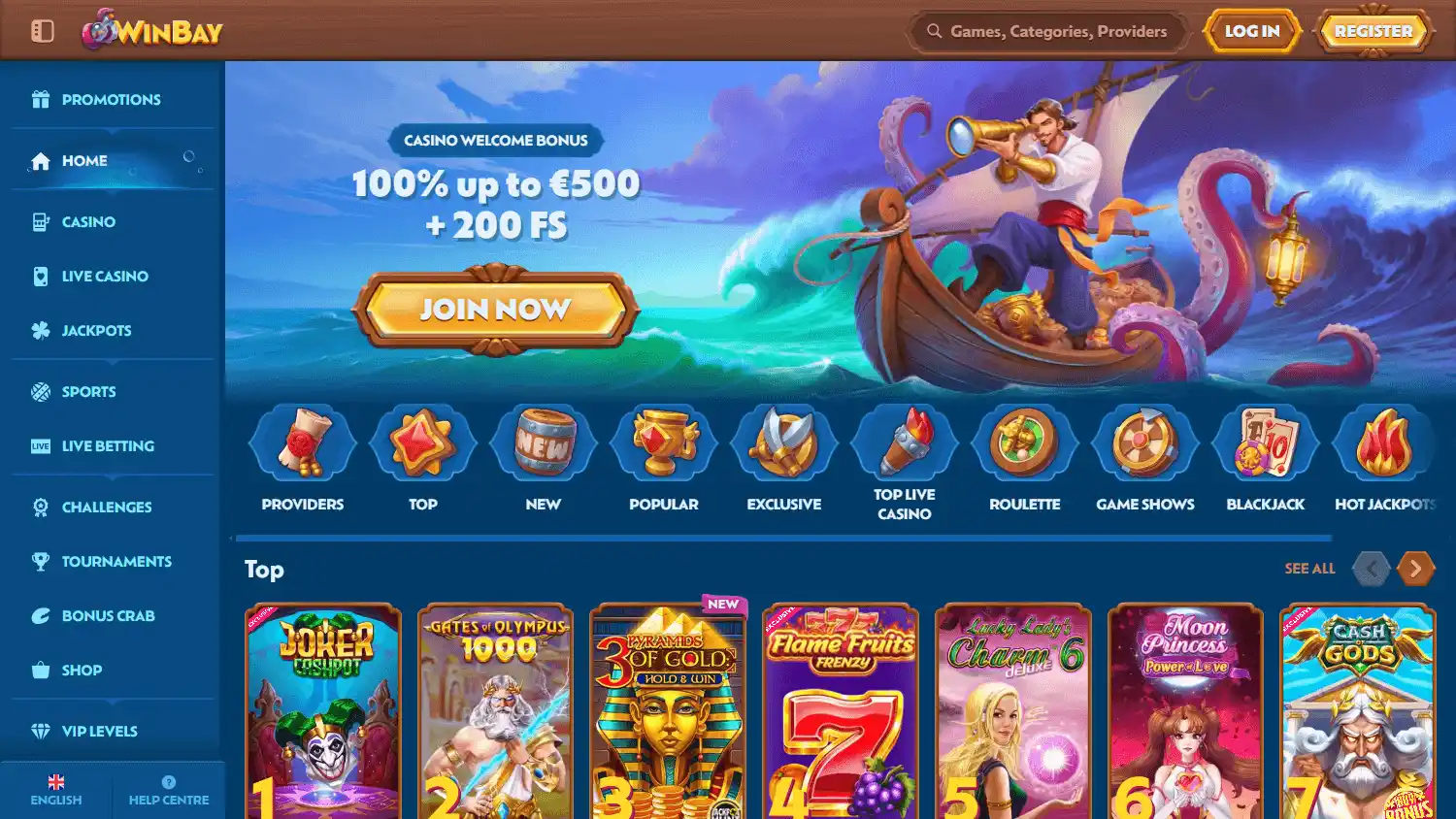 Winbay Casino screenshot 1