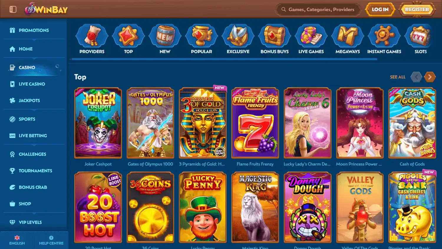 Winbay Casino screenshot 2