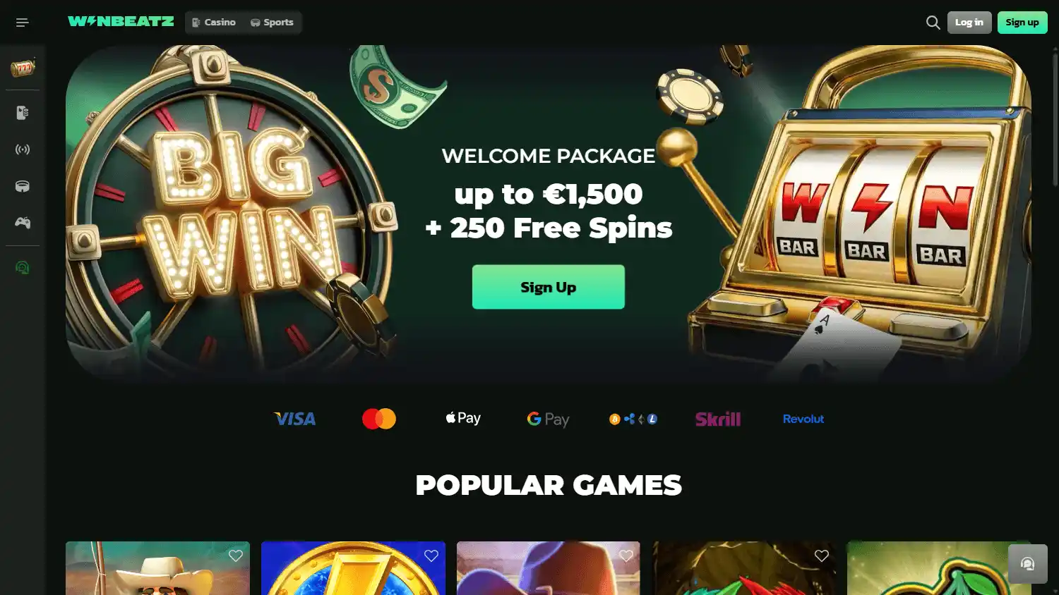 Winbeatz Casino screenshot 1