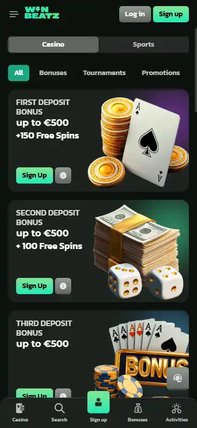 Winbeatz Casino screenshot 6