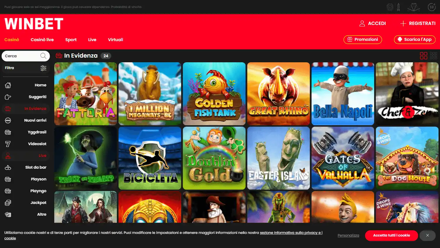 WinBet Casino screenshot 2