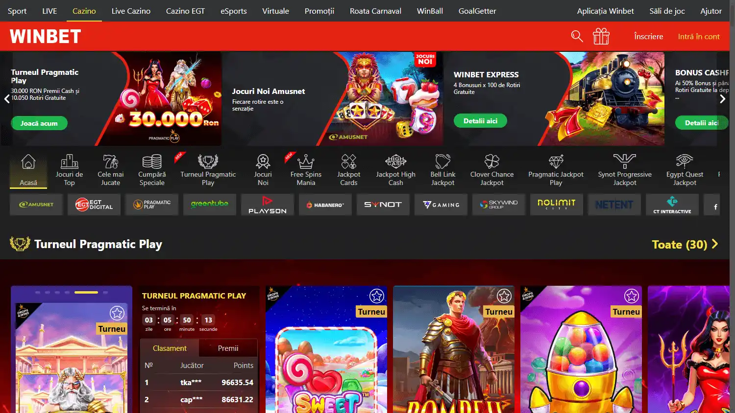 WinBet Casino screenshot 1