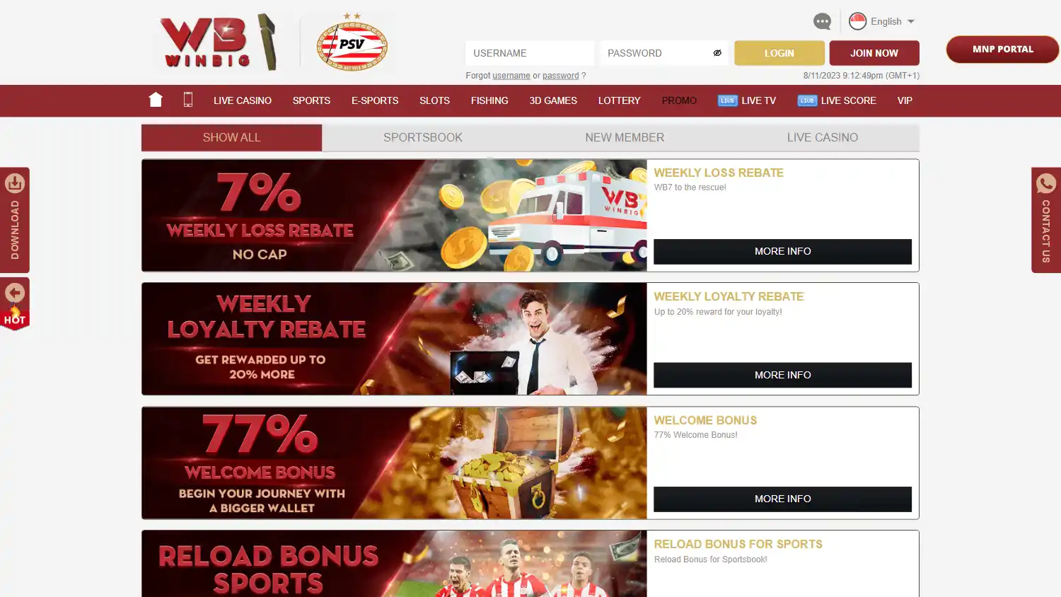 Winbig7 Casino screenshot 3