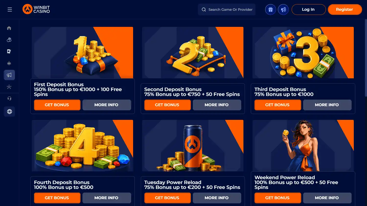 Winbit Casino screenshot 3