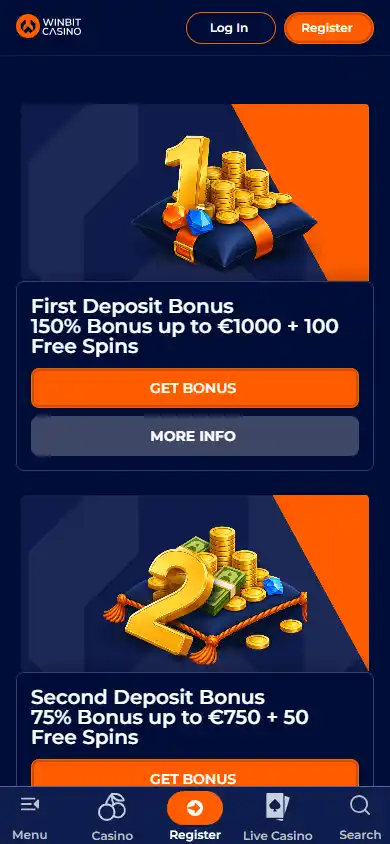Winbit Casino screenshot 6