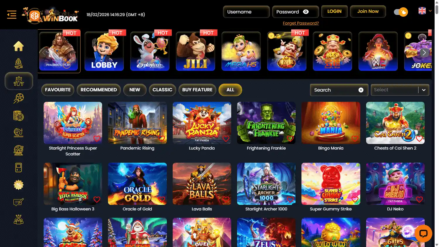 Winbook Casino screenshot 3