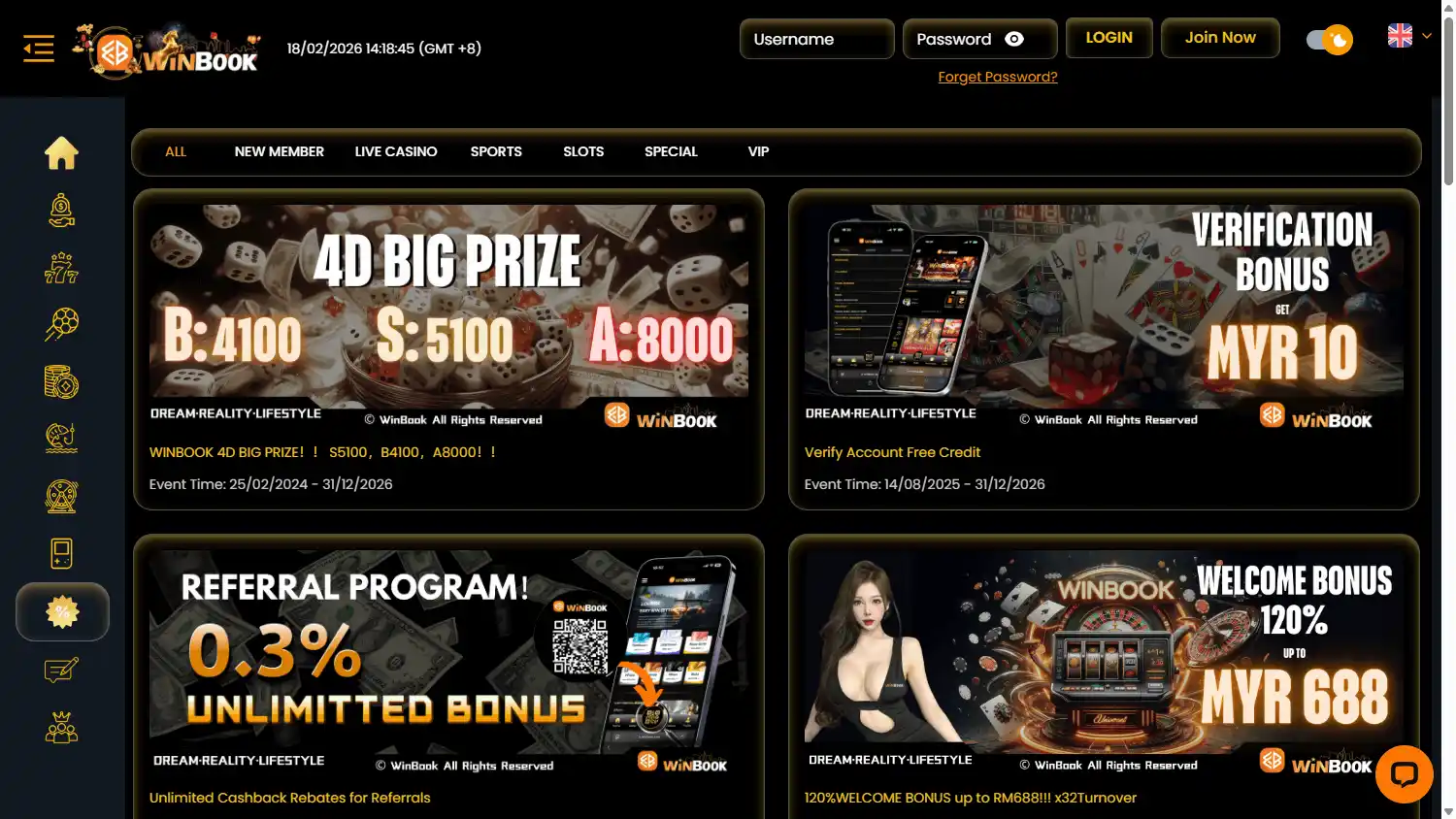 Winbook Casino screenshot 4