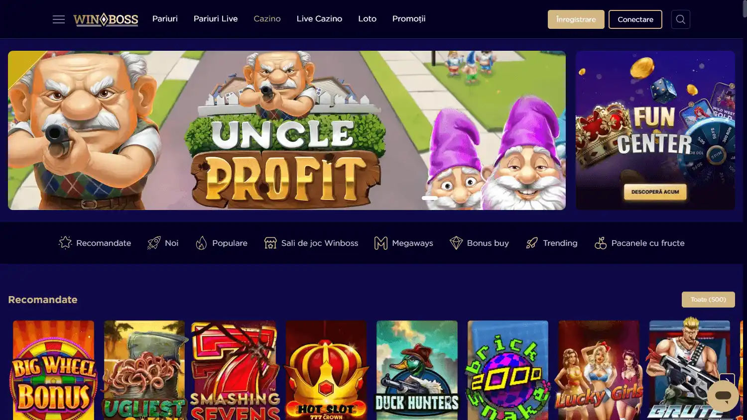 WinBoss Casino RO screenshot 1