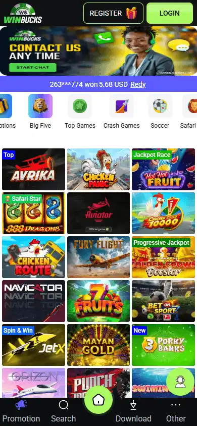 Winbucks Casino screenshot 3