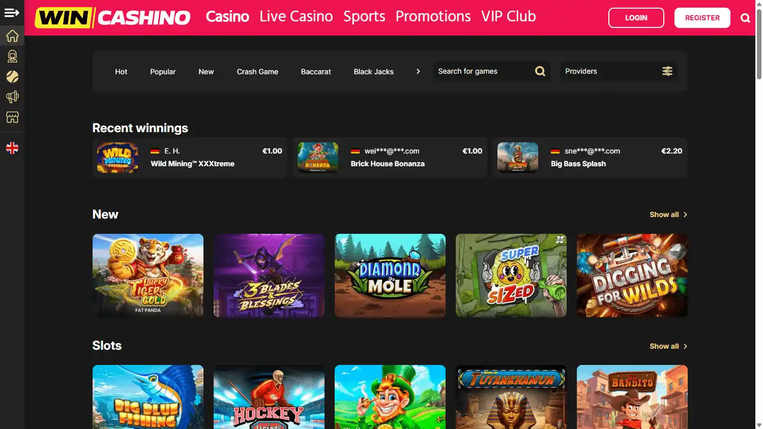 WinCashino Casino screenshot 2