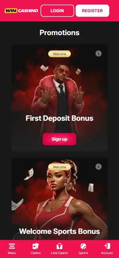 WinCashino Casino screenshot 6