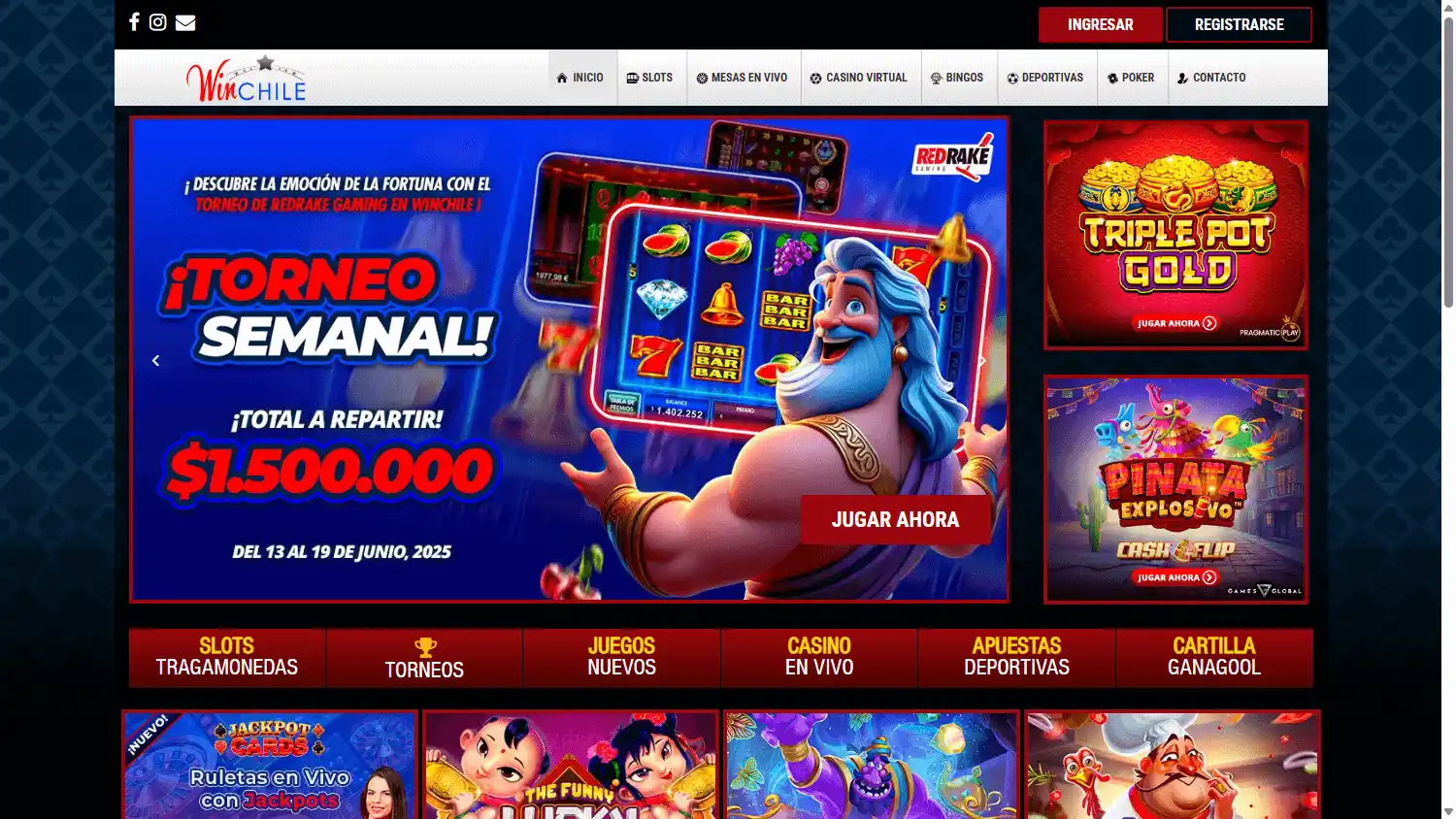 Winchile Casino screenshot 1