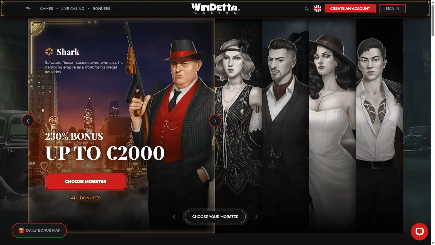 WinDetta Casino screenshot 1