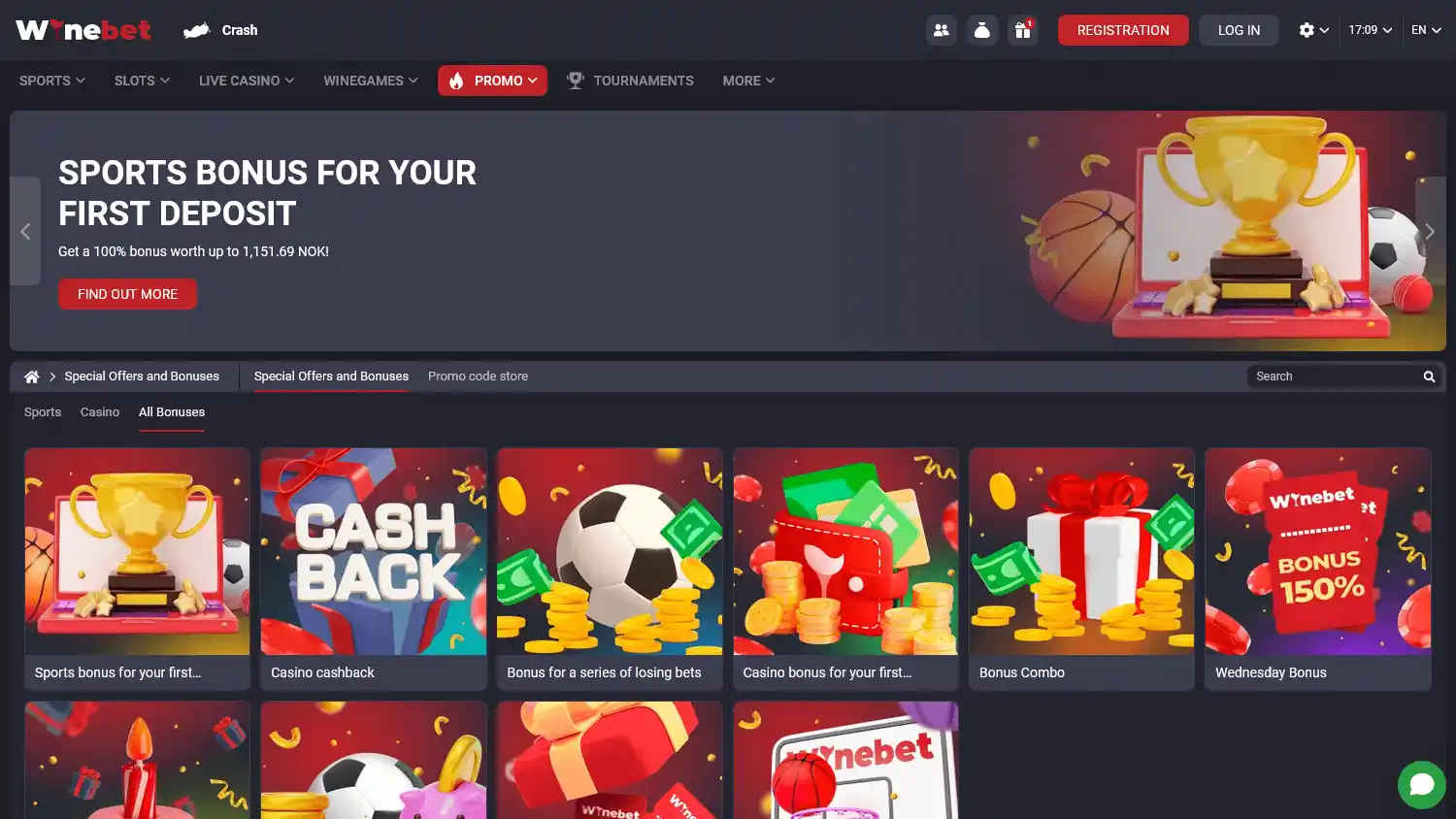 WineBet Casino screenshot 2