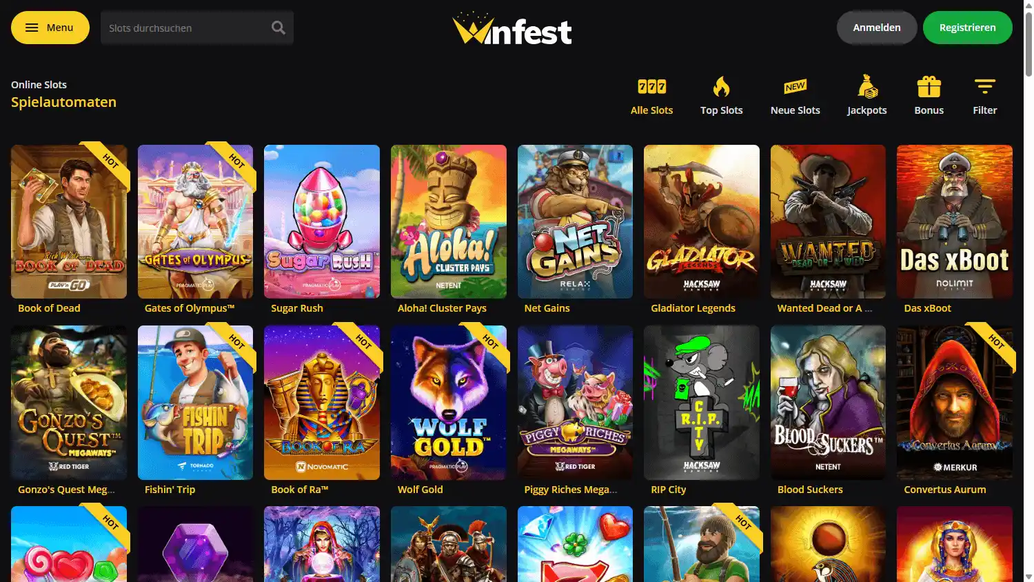 Winfest Casino screenshot 2