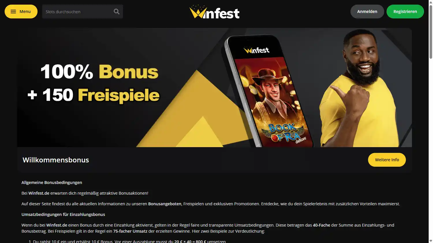 Winfest Casino screenshot 3