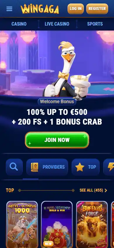 WinGaga Casino screenshot 4