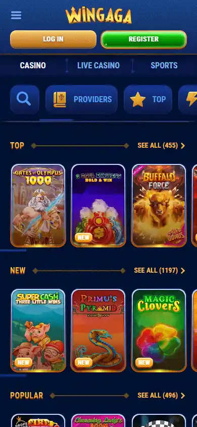 WinGaga Casino screenshot 5