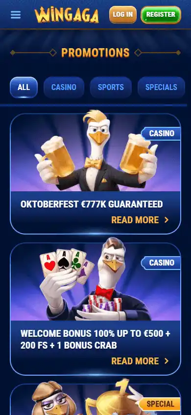 WinGaga Casino screenshot 6