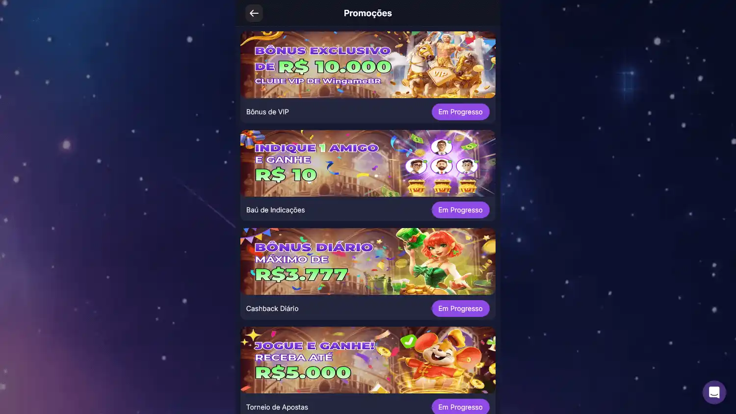 Wingame BR Casino screenshot 2