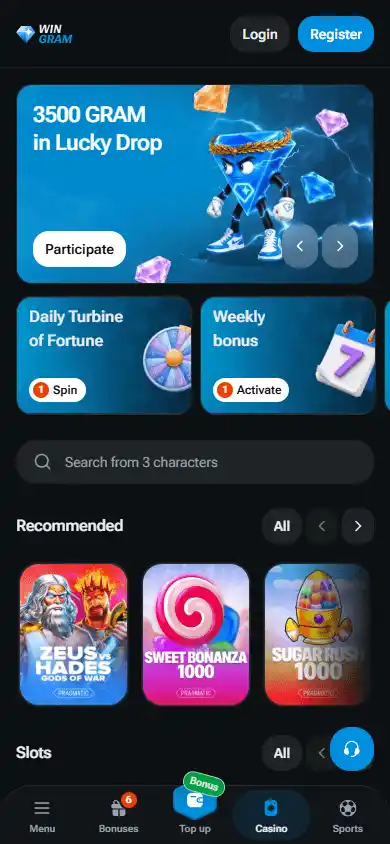 WinGram Casino screenshot 4