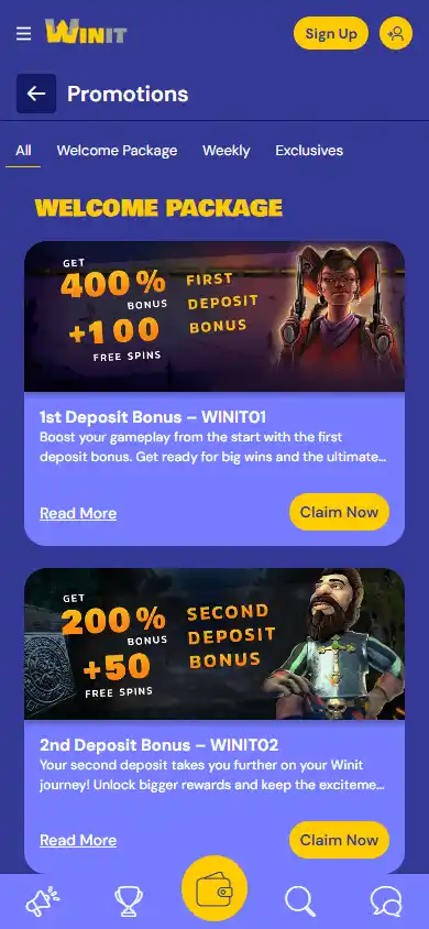 Winit Casino screenshot 6
