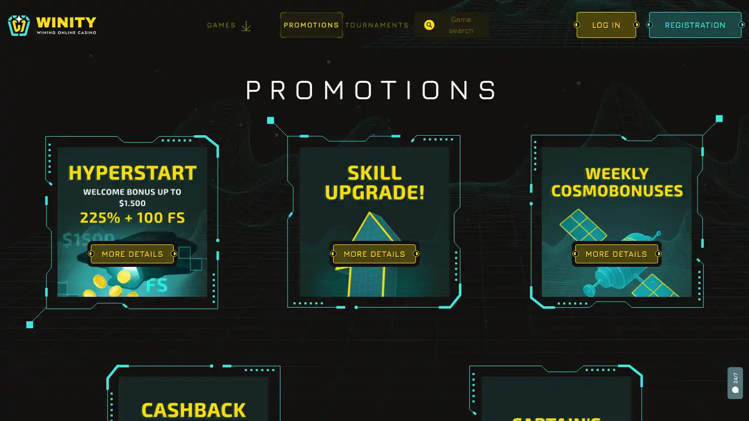 Winity Casino screenshot 3