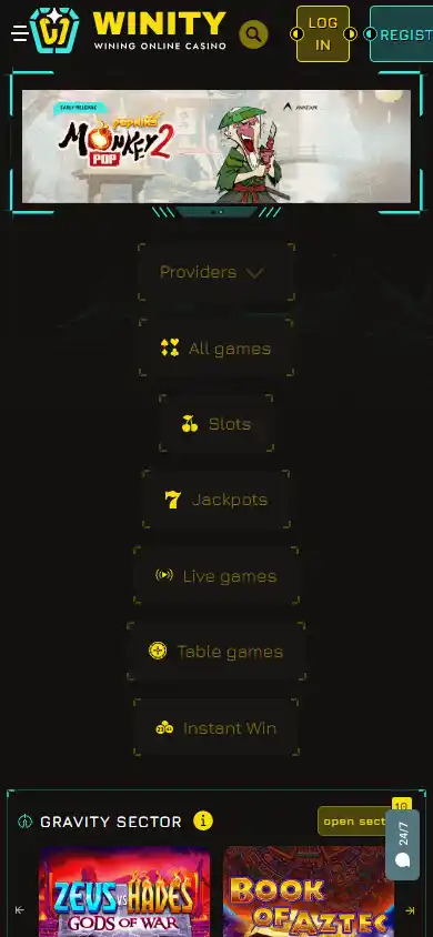 Winity Casino screenshot 4