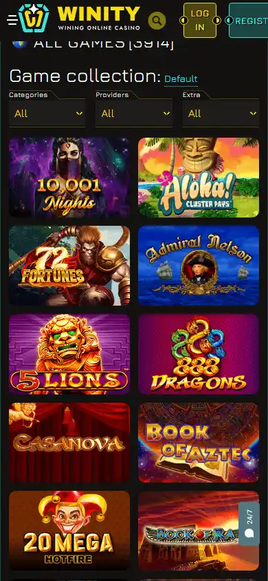 Winity Casino screenshot 5