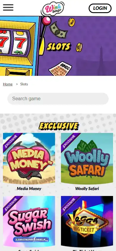 Wink Bingo Casino screenshot 5