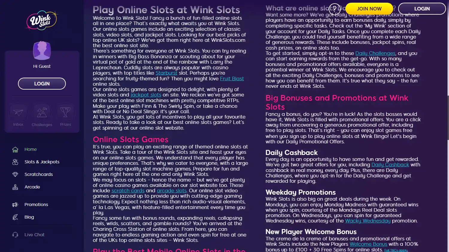 Wink Slots Casino screenshot 1
