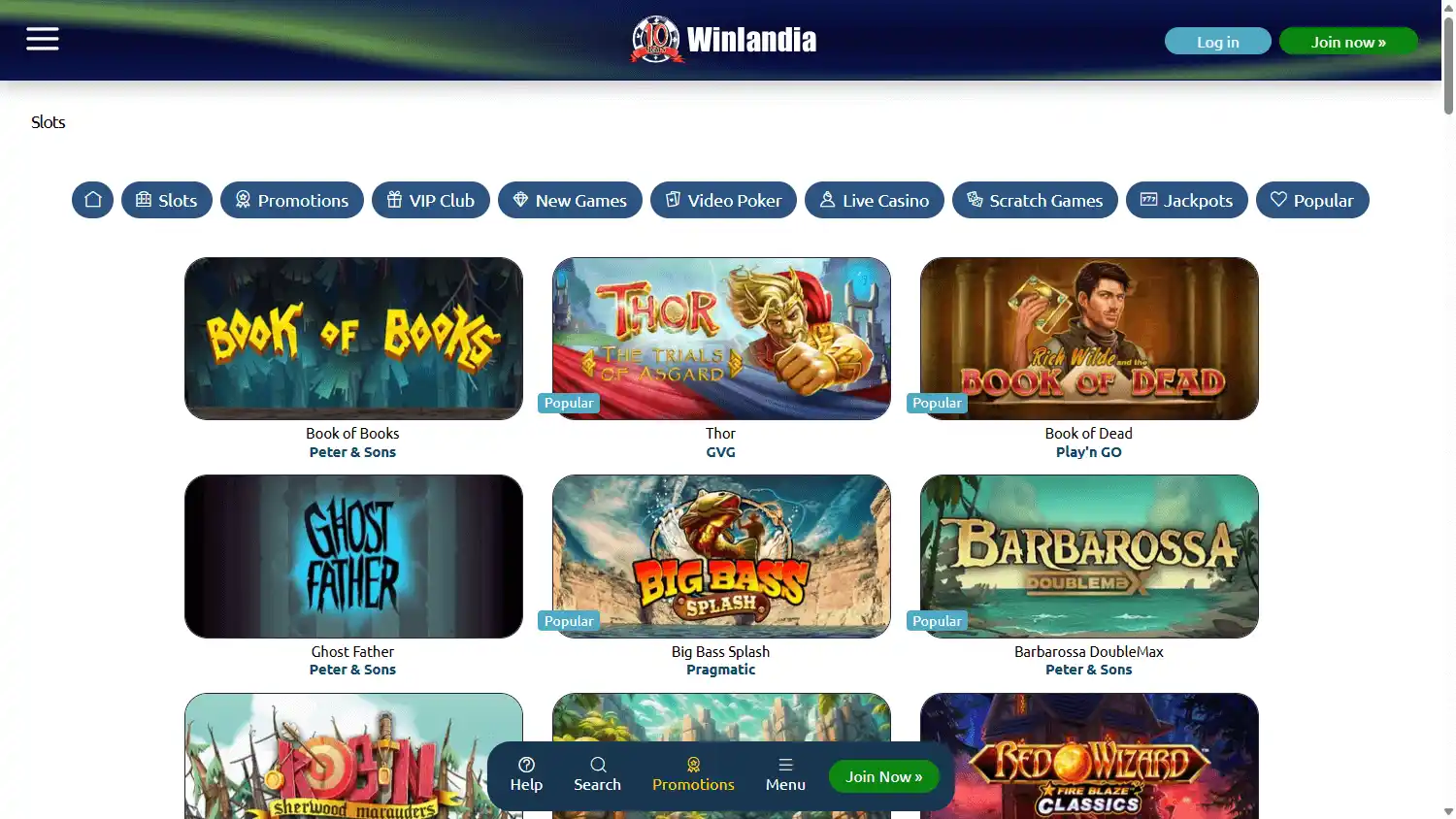 Winlandia Casino screenshot 3