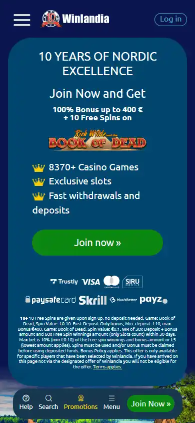 Winlandia Casino screenshot 5