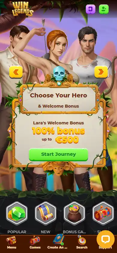 WinLegends Casino screenshot 4