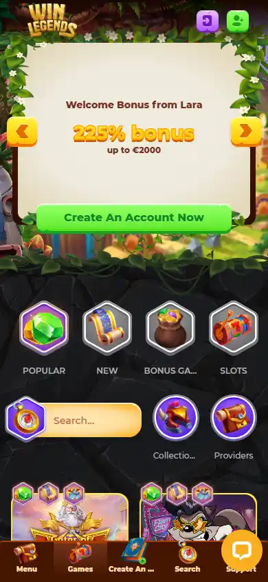 WinLegends Casino screenshot 5