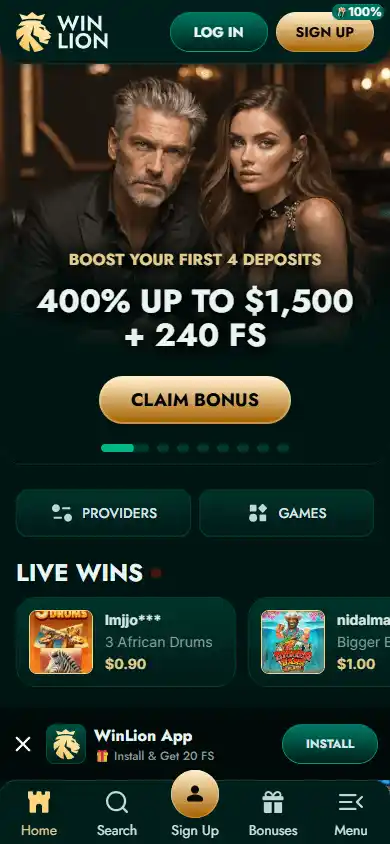 WinLion Casino screenshot 4